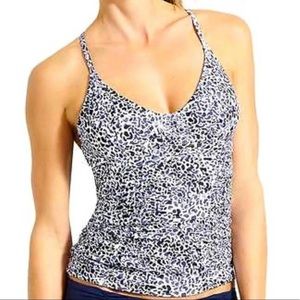Athleta Zimbabwe smocked tankini